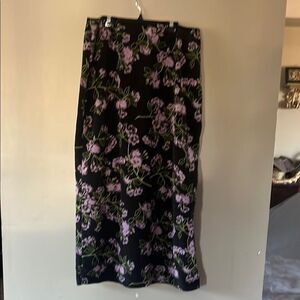 Vintage  Black and Purple Women's Skirt
